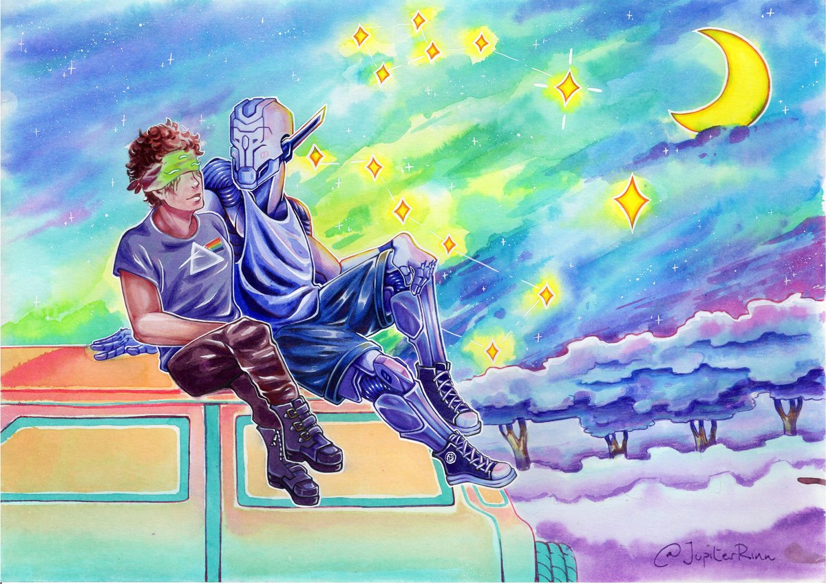 JupiterRinn's tweet photo. The old fashioned way ๐ซ
Exchange piece with @Plifpliff, featuring her OC Linius and Eris Morn ๐
Done for #SolarEmbraceVOL3 event, organized by @D2ArtEvents this year (thank you!! ๐)
#Destiny2Art #Destiny2 #DestinyArt https://t.co/fYzZPzHgKH