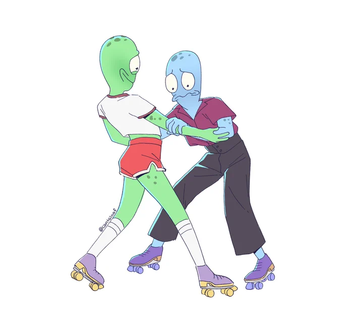 Also I love drawing Korvo and Yumyulack in human clothing 