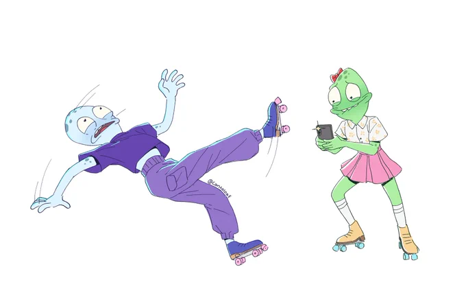 Also I love drawing Korvo and Yumyulack in human clothing 