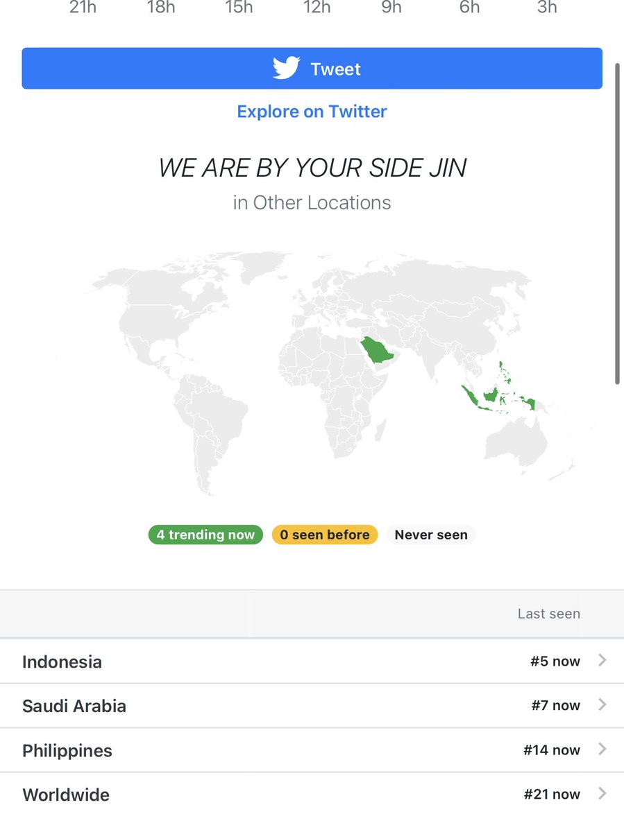 seokjinism1's tweet photo. Still trending in USA with Seokjin's name, worldwide at 20 and top 15 in 3 countries 

WE ARE BY YOUR SIDE JIN
BTS IS 7

Listen to #Yours_Jin and song #SuperTuna_Jin by #BTSJIN #JIN from @bts_bighit @BIGHIT_MUSIC https://t.co/KXo2eBKZg9