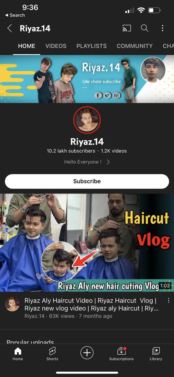 _riyaz_aly's tweet photo. Hey everyone just to let you all know I’m not on YouTube Yet! This isn’t my youtube channel n congrats to them they have received a golden play button as well. 
I think I need to Start My Own Youtube Channel asap!! https://t.co/GKGeA9U6sR