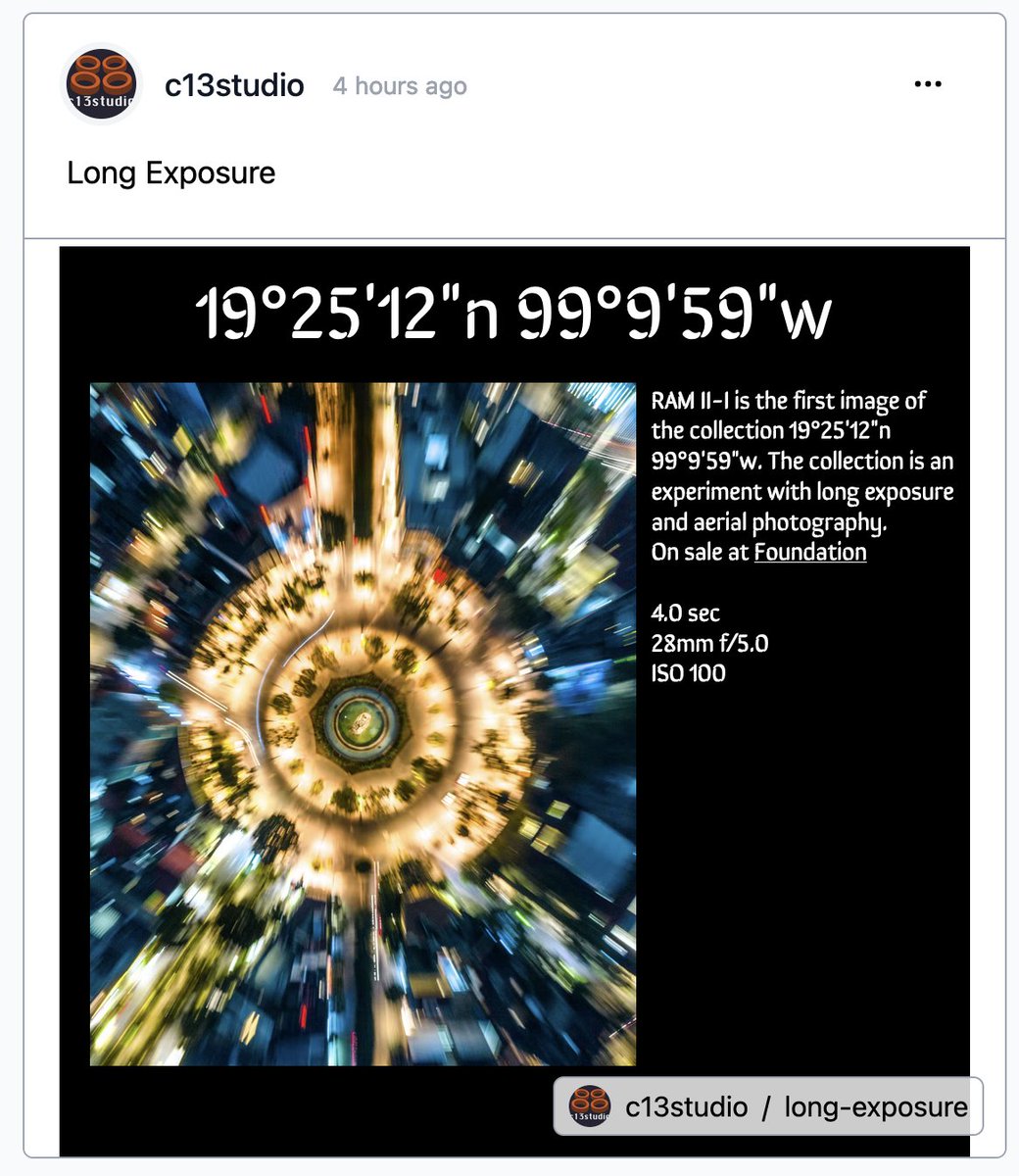 c13studio's tweet image. Long Exposure at @0xDecaArt 

deca.art/c13studio/long…
#oxdeca #decagon #artistsontwitter