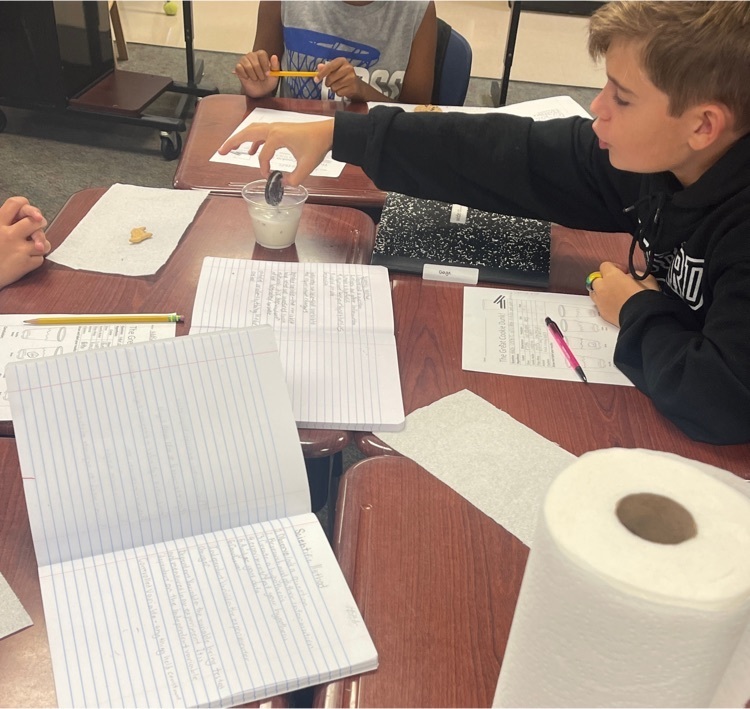Hey TEAM, check out Mrs. Wofford and her 5th grade scientists exploring and practicing the scientific method with a fun lab in class today. 🙌🏻🙌🏻🙌🏻
