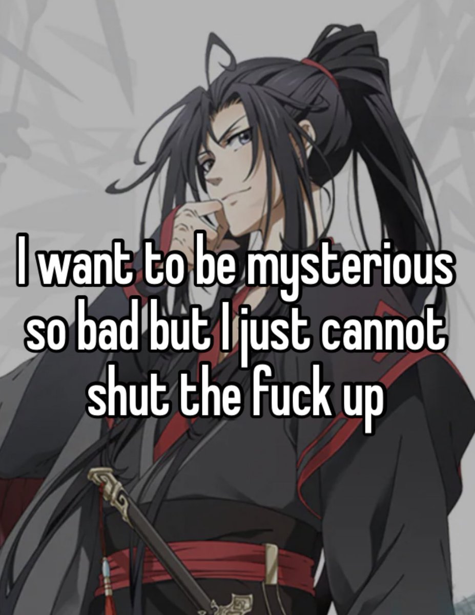 _weebslayer's tweet image. I like the sound of my own voice way to much to be cool and misterious fr