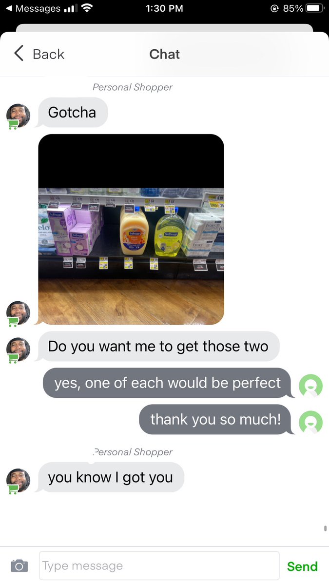 RayLynn87's tweet photo. I think my Instacart shopper was flirting with me. 🤪😂 https://t.co/nnujPvkzm7