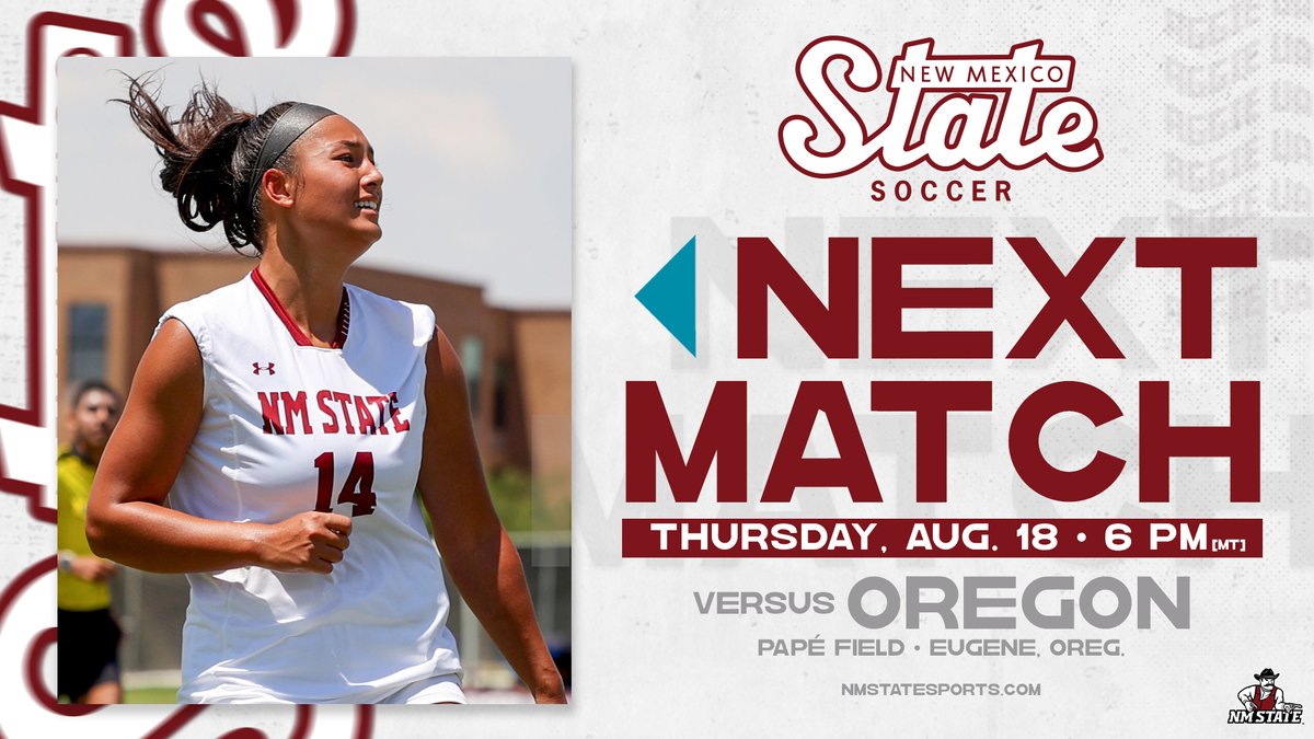⚽️𝗕𝗔𝗖𝗞 𝗜𝗡 𝗔𝗖𝗧𝗜𝗢𝗡 𝗧𝗛𝗜𝗦 𝗪𝗘𝗘𝗞!!⚽️

🆚 | <a href="/OregonSoccer/">Oregon Ducks Soccer</a> 
⏰ | 6 p.m. MT
📍 | Eugene, Oregon
📺 | bit.ly/3K2oXGz
📻 | bit.ly/3poa0p1

📰| bit.ly/3SWMRYg

#AggieUp