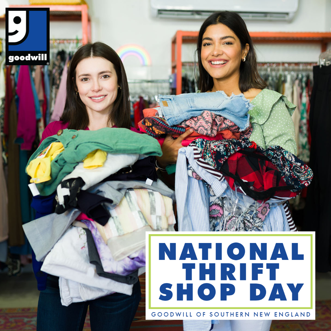 GoodwillSNE's tweet photo. Happy National Thrift Shop Day! The revenue generated by the sales of donated goods help to fund the programs we offer to individuals with disabilities and other barriers to employment.
#goodwill #goodwillsne #shop #shopping #thrift #thriftshop #thrifting #NationalThriftShopDay https://t.co/p2tXLvHZ3E
