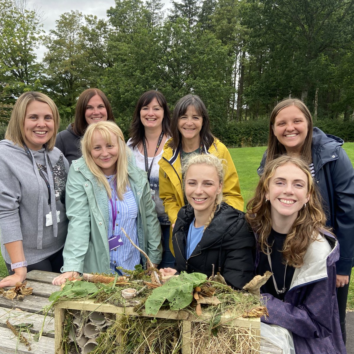 eacStPatricksPS's tweet photo. Excited about our @HarmonyOrgUK journey this year. Principle of Interdependence explored today. Our bug hotel scored a 6 - but our teamwork was definitely a 10. Great to work with @Dumfries_House @auchinleckpsecc & Muirkirk PS. #valuebasedculture #goodtobeback https://t.co/wlKGXyxY0h