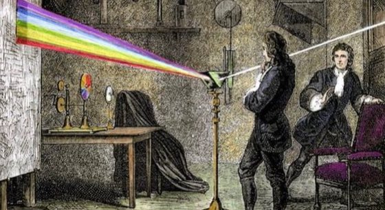 Isaac Newton discovering Pink Floyd (1660)