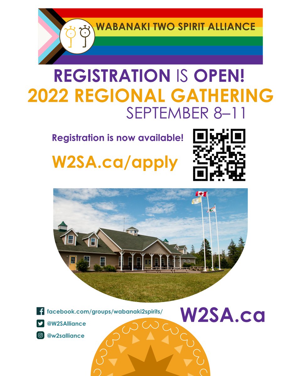 Kwe'! We are happy to announce our registration is now LIVE! Use your phone to take a photo of the QR code to fill in the details, or click the link here: w2sa.ca/apply