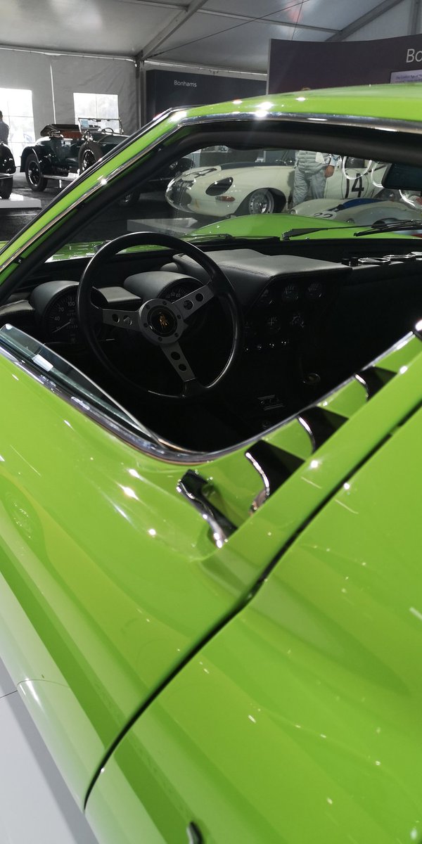 fosgoodwood's tweet photo. Day 2 of the #MontereyCarWeek and we're at the @bonhams1793 Quail auction. There are plenty of cars we'll show you, but we have to start with this...  #Miura #MiuraS #Lamborghini https://t.co/oaRpb2hLZc
