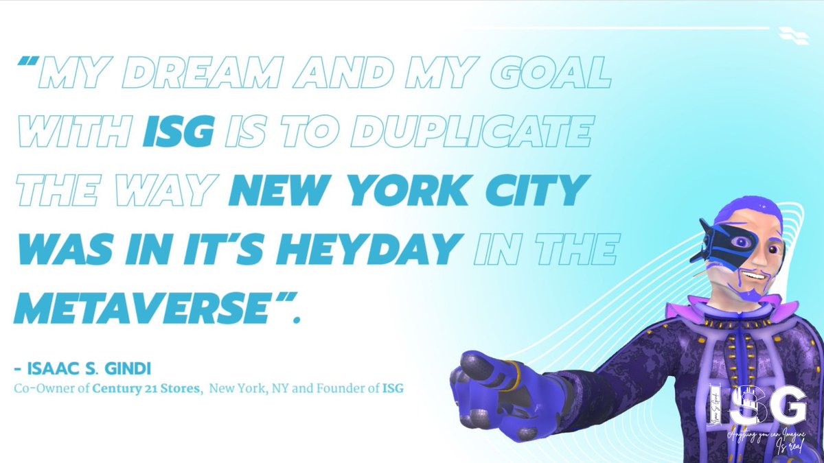 ISGMetaverse's tweet image. Bringing BIG visions to life in the Metaverse. What is your vision for the #metaverse ? HUZZAH! #isgmetaverse #somniumspace #web3 #community #captaingindi