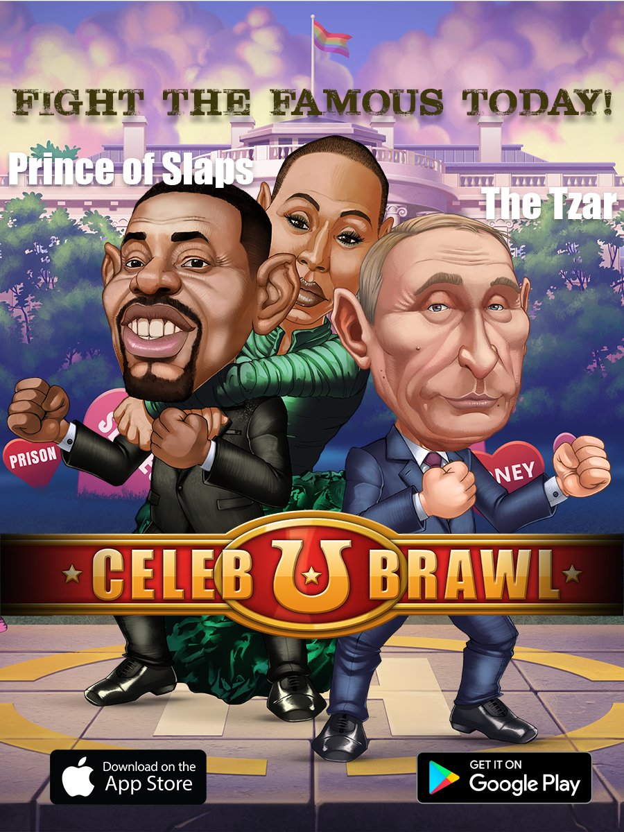 celebubrawl's tweet photo. #BREAKING 

My friends and their friends:

Please go download 
CelebUBrawl
 from AppStore/GooglePlay for #FREE

Share it with 3 people you know&amp;ask them to do the same!

Have fun, beat up celebritures, laugh your a$$ off!

#fun #game #MobileGame #wednesdaythought #Twitter #games https://t.co/rXLG08Sty4