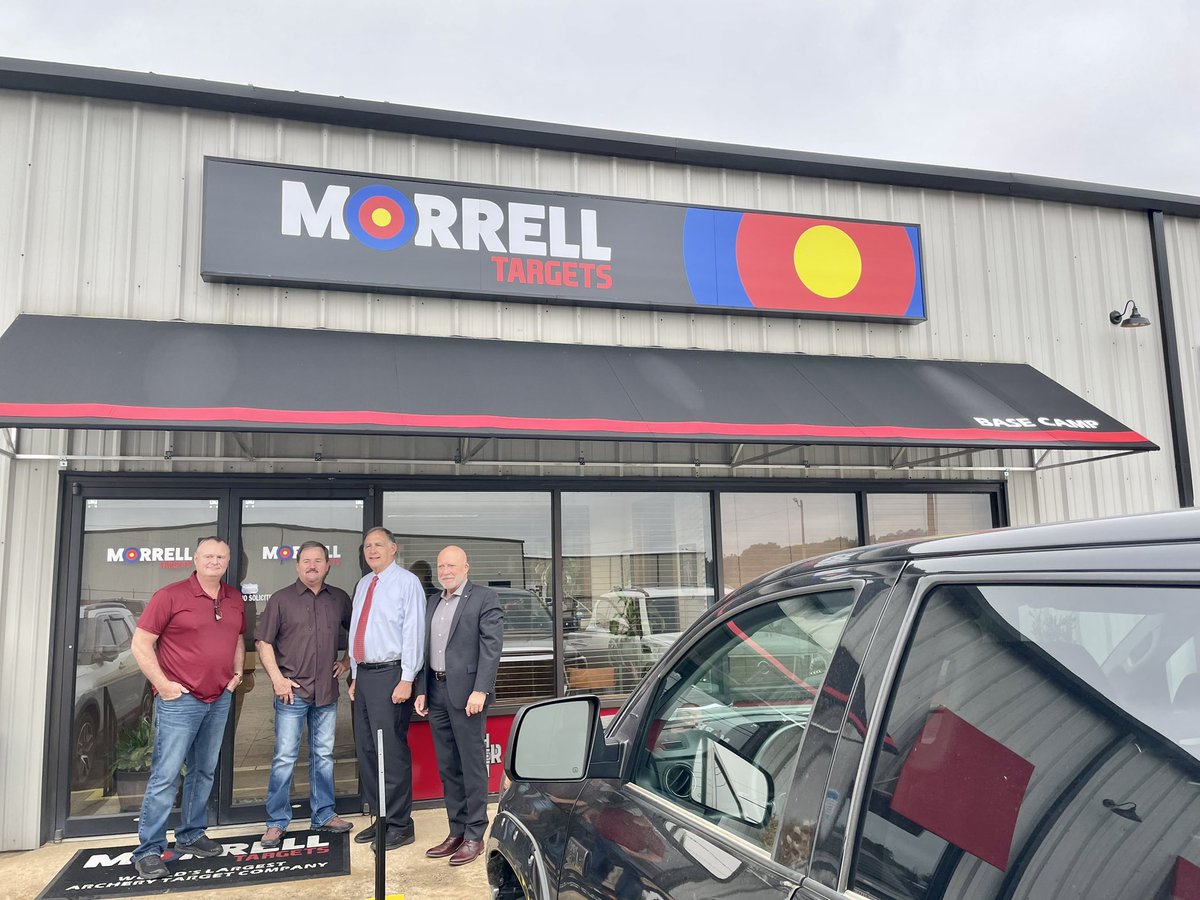 JohnBoozman's tweet photo. The #BustingMyBudget tour kicked off Day 2 in Alma at @MorrellTargets talking about the effect inflation, supply chain complications, labor shortages and more have on businesses and customers. It’s a very real challenge that needs to be solved, not exacerbated through bad policy. https://t.co/LHhgMXhXpZ