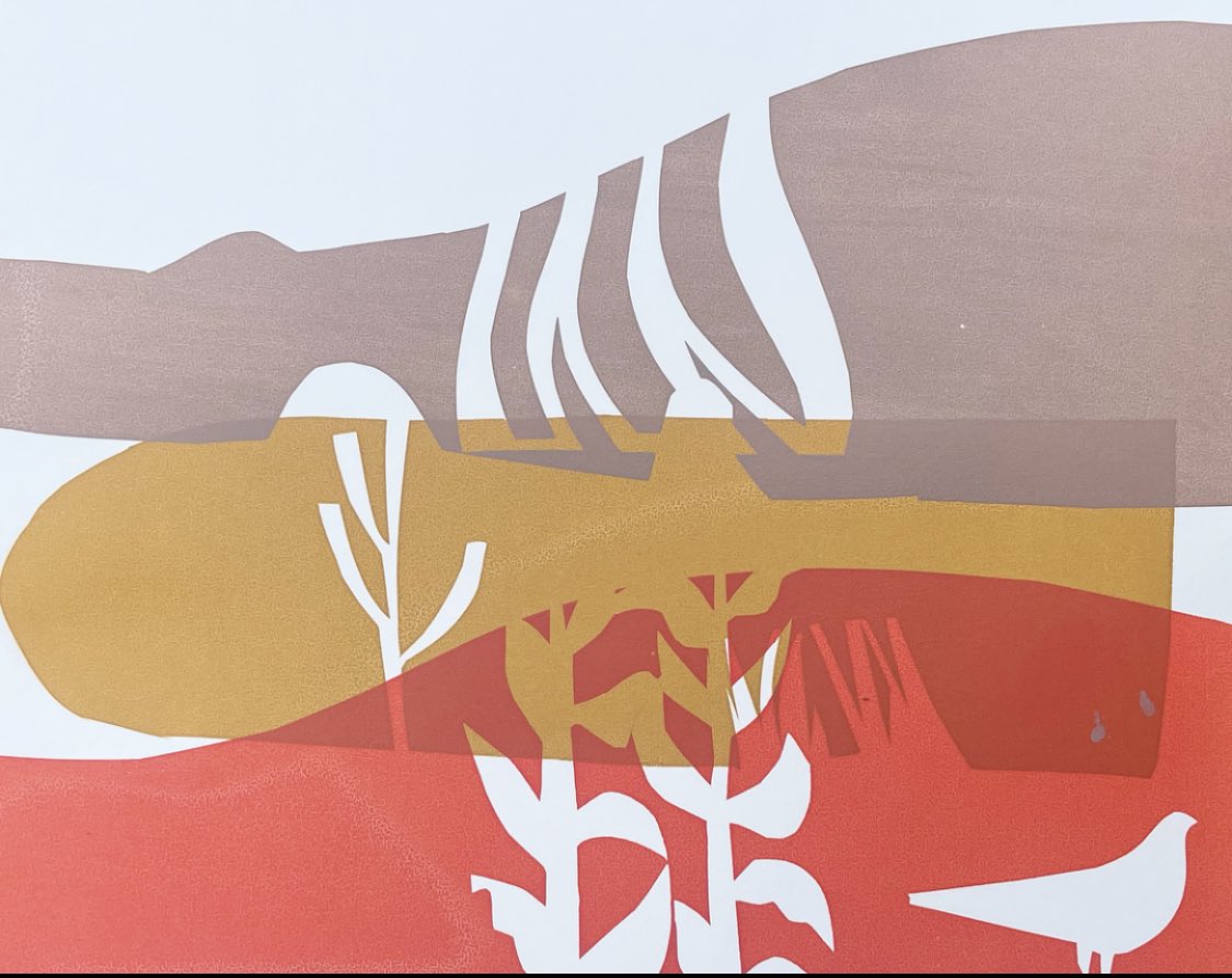 Paper stencil time ! #printmaking #screenprinting