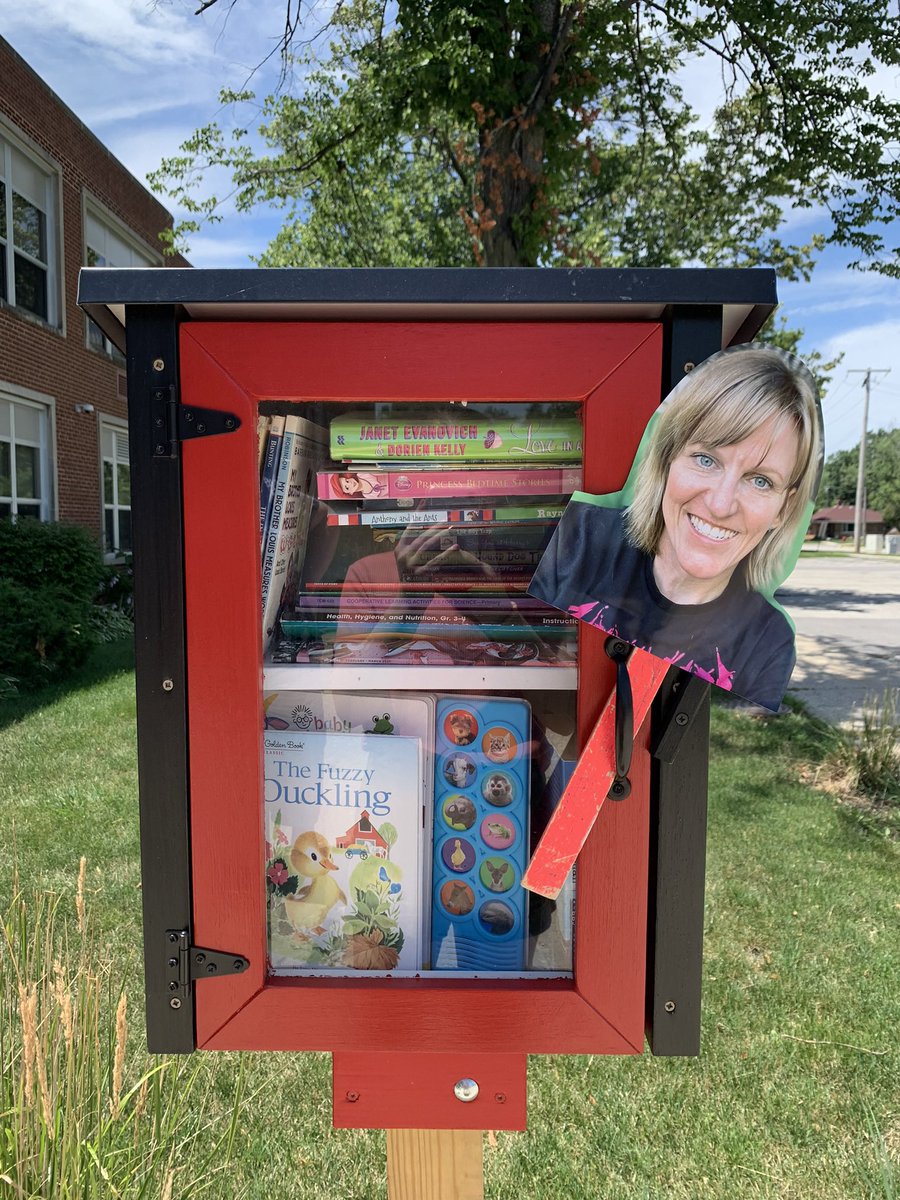 WPSWISLibrary's tweet photo. Hi Readers!  Looking for a good book for the last week of summer break? Don’t forget to check out the Little Free Libraries in front of the schools! I can’t wait to hear what you’ve been reading this summer! @SD925District @sd925wps @WISBarrett https://t.co/HTmMfnoHln