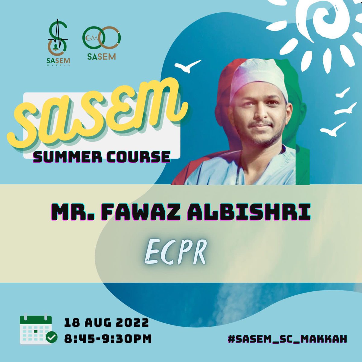 fawazd1000's tweet image. سعيد بتقديم محاضرة غداً عن تقنية Pre hospital eCPR من خلال تقنية ECMO وعبر 
#SASEM_SC_Makkah شكراً الجمعية السعودية لطب الطوارئ على اتاحة الفرصه. نلقاكم غداً 🔥