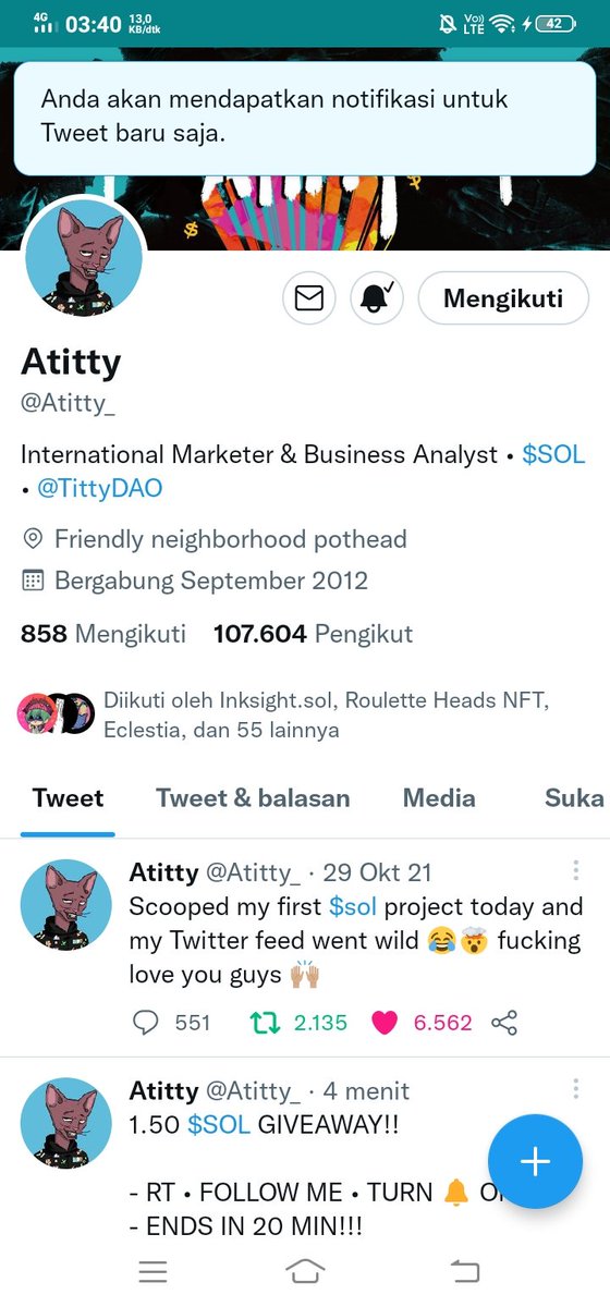 Asyifa782's tweet photo. @atitty Lfg https://t.co/JnuuLxGQbs