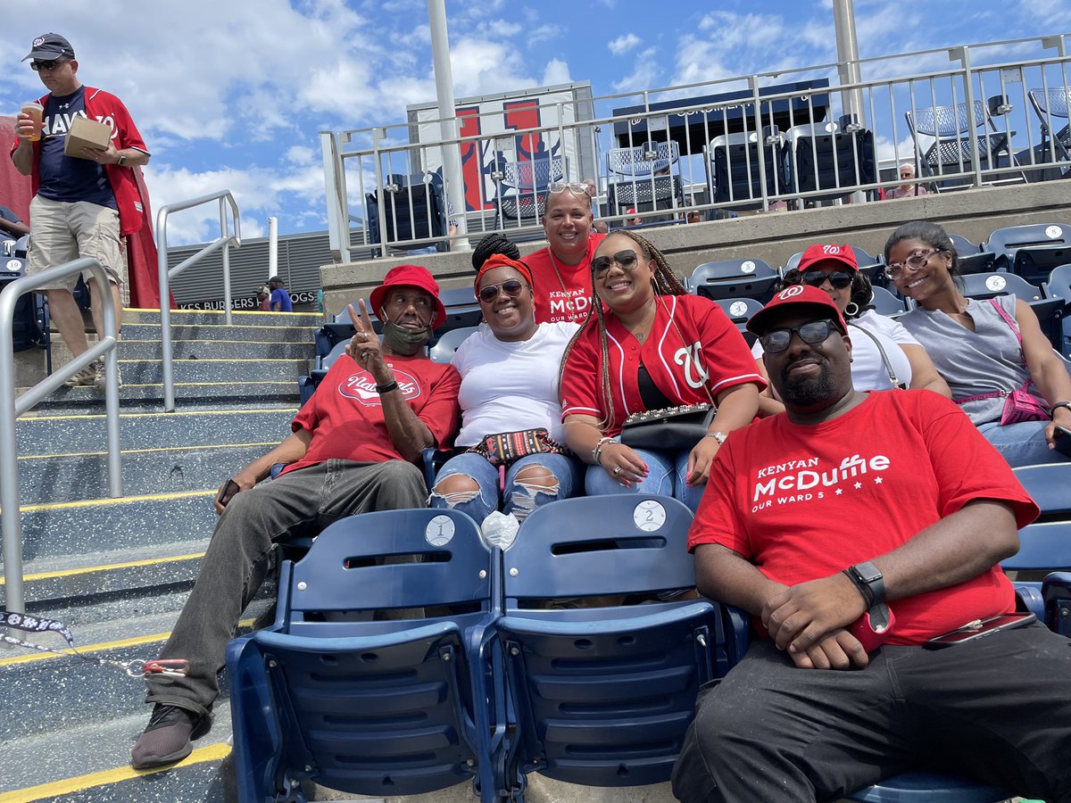 #teamMcDuffie joined W5 Seniors & Friends at today’s @Nationals game!! ⚾️❤️