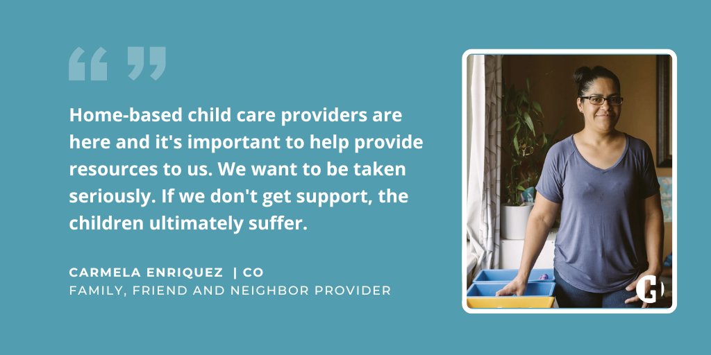 HomeGrownOrg's tweet photo. 💚 Carmela, a family, friend and neighbor provider of 17 years shares how providers need more support and resources.
Supporting #InHomeChildCare providers means supporting the 11.5 million children they care for each day.
Like & Share if you support home-based child care. https://t.co/MkHeRlhl5o