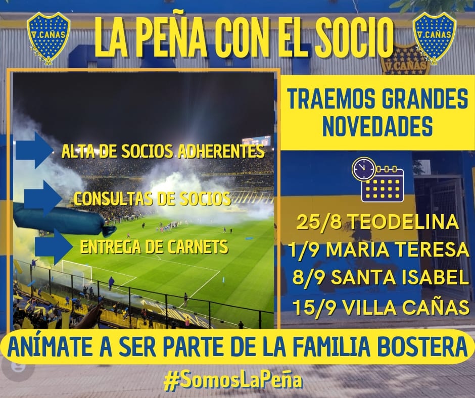 cabj_vc's tweet photo. Para todos los interesados en hacerse socio del club atlético boca juniors.
Estaremos brindando asistencia para que puedan asociarse en las siguientes localidades 👇👇👇👇. Se agradece difusión https://t.co/MvOGv8J8NM