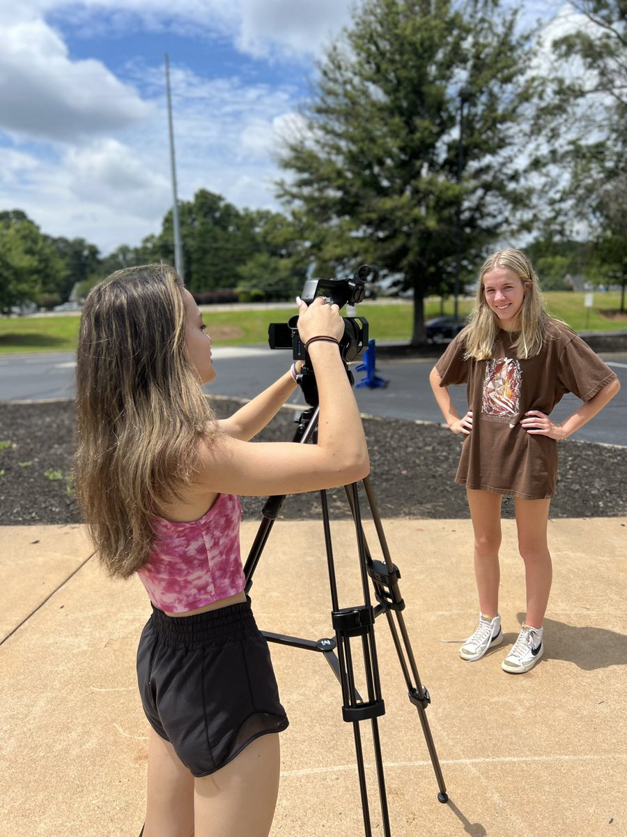 Mrs. Miller’s Audio Visual-Level 2 classes practiced using manual settings on new cameras today. The clouds and sunshine provided great opportunities for students to apply what they have learned in class. <a href="/FCSchoolsGA/">Forsyth County Schools</a> @FCCollegeCareer