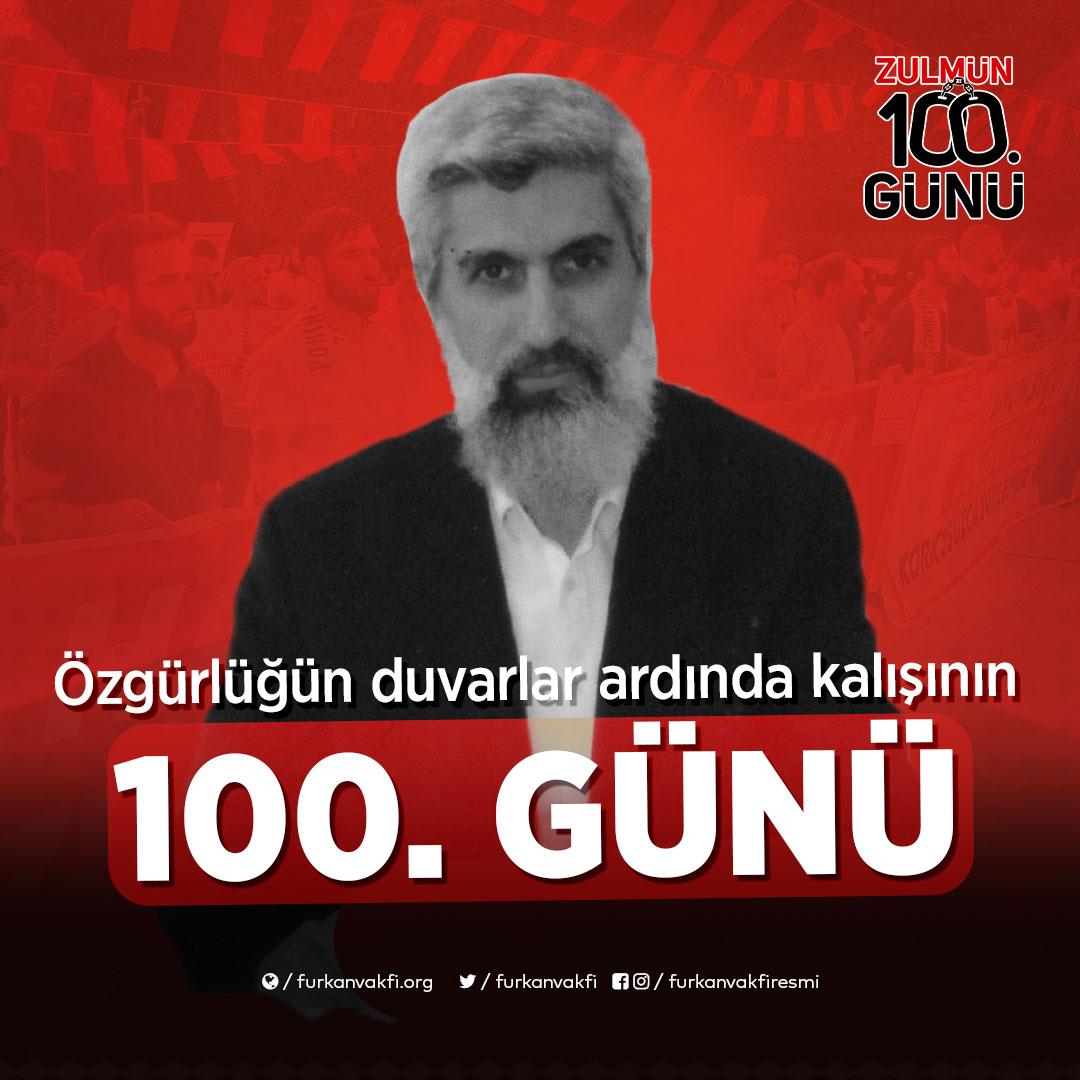 Özgürlüğün Duvarlar Ardında Kalışının 100. GÜNÜ!   #YeterArtık AlparslanHocam 100Gündür
