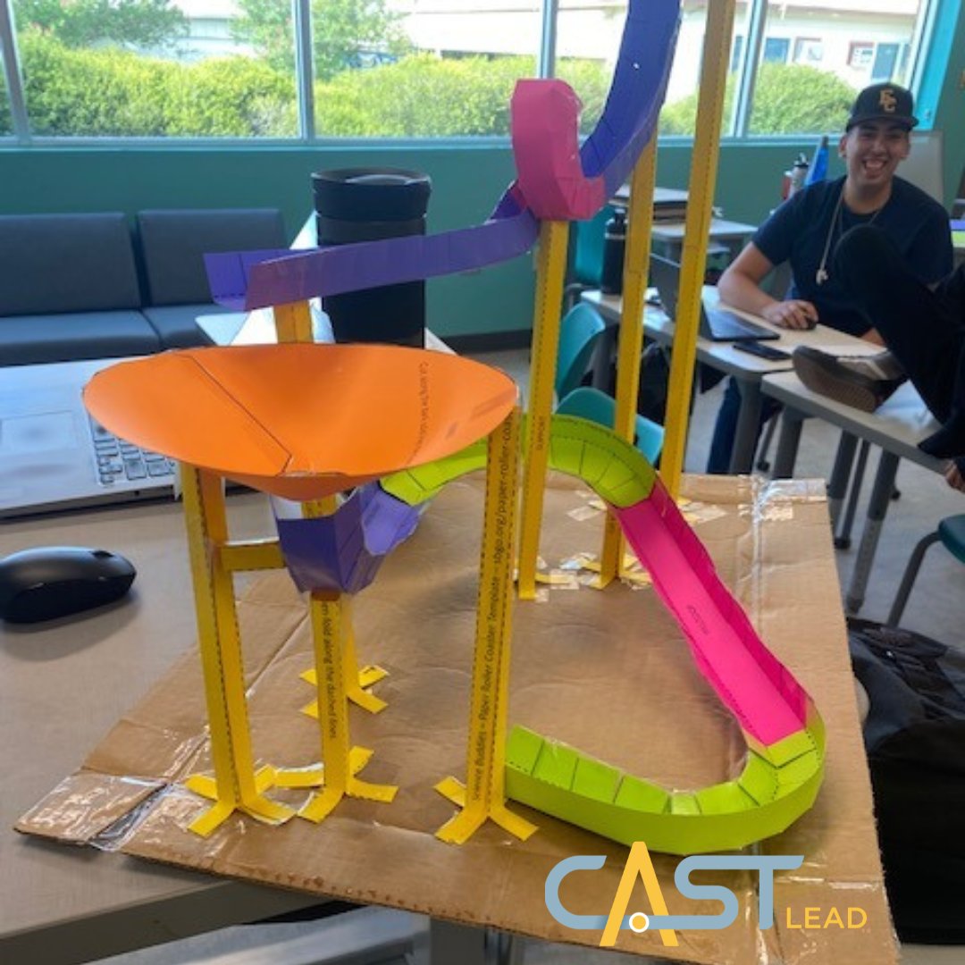 CASTLeadSA's tweet photo. This week, we welcomed new teachers, returning LEAD-ers and an entire class of 8th graders! Our Travel and Tourism Management class hit the ground running with designing a roller coaster. Students were put in teams with a budget and began crafting ideas. #leadingthroughlearning https://t.co/CTJ6geSw7j