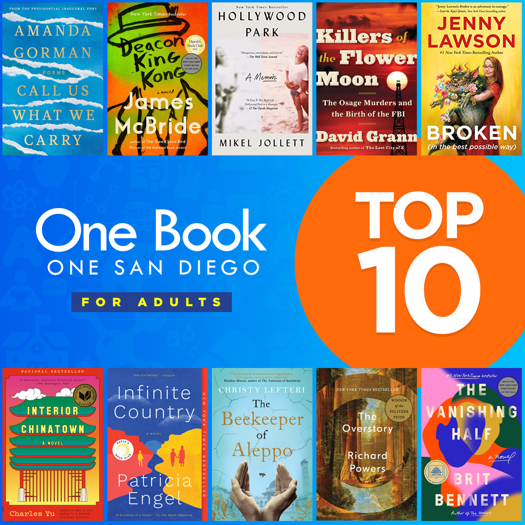 SDCountyLibrary's tweet image. These are the finalists of the 2022 One Book One San Diego contest! The winners will be announced on Aug. 20. Have you read any of these titles?

#obosd #sandiegoliving #libraries #SDCL