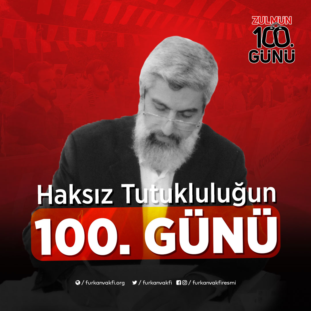 Haksız Tutukluluğun 100. GÜNÜ! 

#YeterArtık
AlparslanHocam 100Gündür