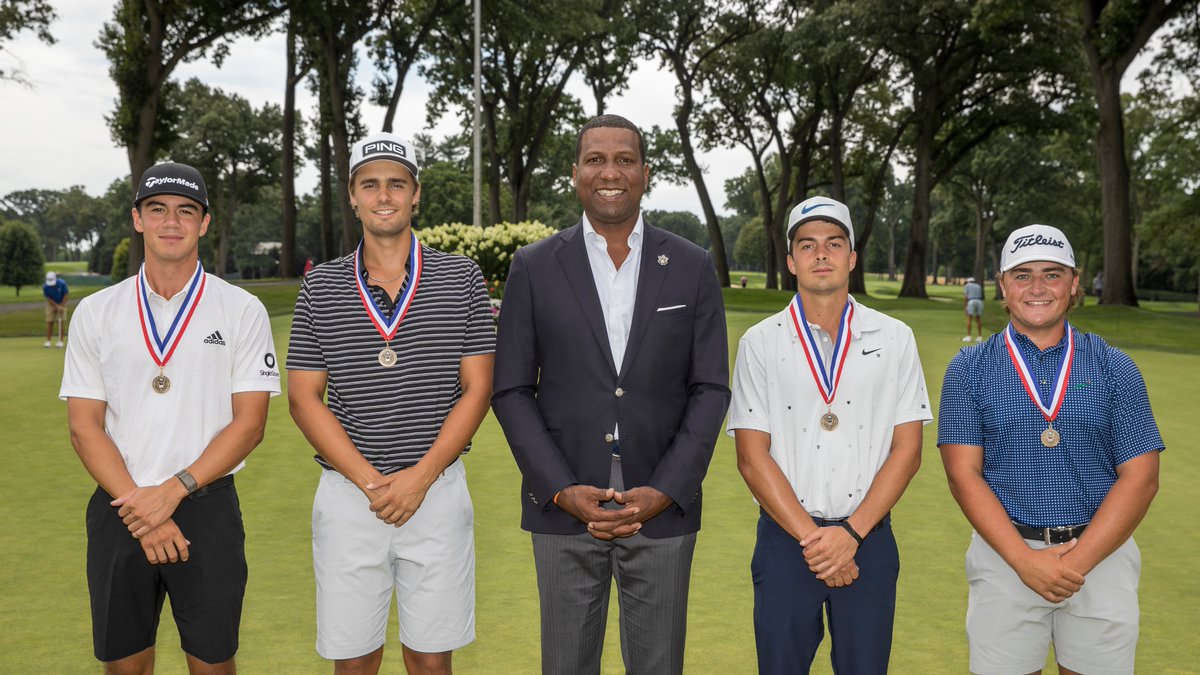 You get a medal, and you get a medal!

Catch all of our top seeds - <a href="/michaelt_1/">Michael Thorbjornsen</a>, <a href="/hugotusen/">Hugo Townsend</a>, <a href="/FredBiondi/">Fred Biondi</a> and <a href="/Gootch31/">Luke Gutschewski</a> - in the #USAmateur Round of 64 beginning at 3 p.m. EDT on @peacockTV.