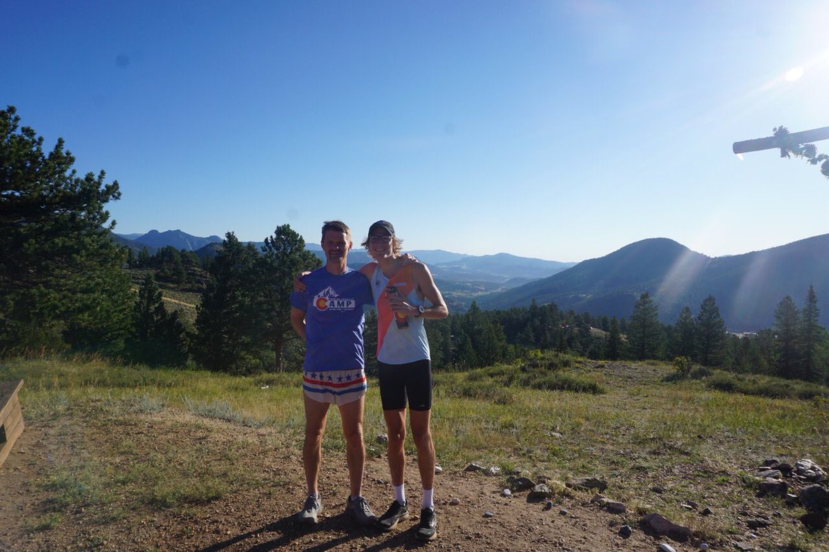 dowcathxc's tweet photo. On day 4 of our Colorado camp our squad completed “El Muerte!” This nearly 3k uphill race at 8,000 ft. elevation is a staple of our camp. This year’s victor was @FlynnMM1 who conquered the hill in 14:37, a nearly 50 second win! In 2nd &amp; 3rd were @jacksonheidesch &amp; @derocher_max. https://t.co/d2Gq19pLlw