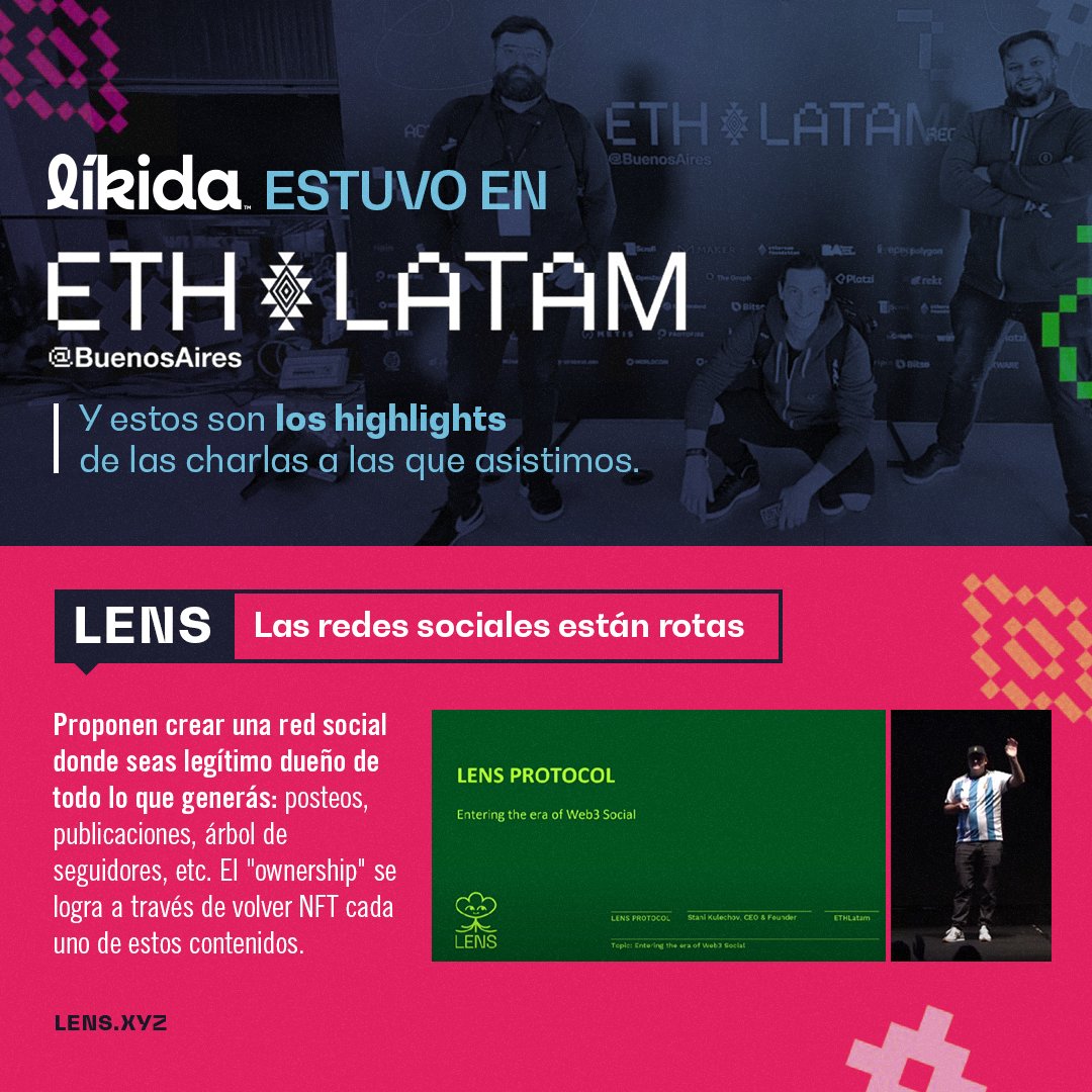 Likida_io's tweet photo. Especial agradecimiento a todos los que nos regalaron algunos minutos para charlar sobre ℓíkida. Nos vemos pronto!

Arrancamos con las notas ℓíkida de: @LensProtocol @lemonapp_ar @RipioApp @BalancerOffical @nanexcool @Kleros_io @DeFiWonderland_ https://t.co/nOkJjKlkAW