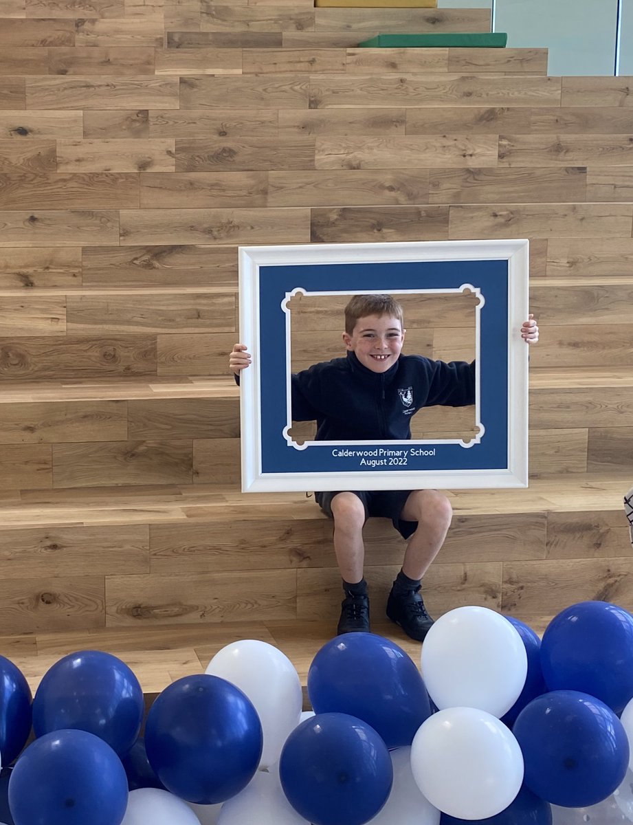 Calderwood_Pri's tweet photo. Some special photos are getting taken this week to mark the start of Chapter Two. Thank you to Edge Framing for our special frame. 💙🤍 #CalderwoodChapterTwo https://t.co/hm9pvJZ5r5