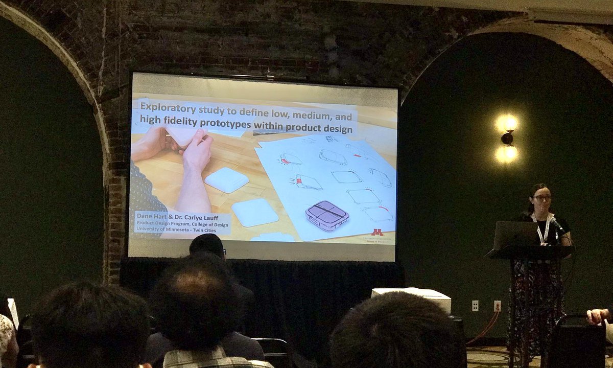 Last day at IDETC with some fun lightning talks, including our work on better understanding prototype fidelity. Thanks <a href="/avant80/">Euiyoung Kim</a> for the picture!