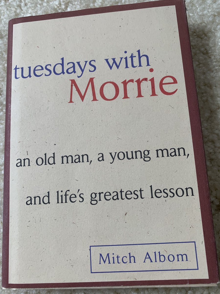francesrosek's tweet photo. Happy 25th Anniversary to the Bestselling Memoir of ALL TIME, TUESDAYS WITH MORRIE by @MitchAlbom. Proud that I suggested adopting this incredible book about a life-changing teacher and his impact on his student for our high school years ago. Thank you, Morrie. Thank you, Mitch. https://t.co/5rxDyXtj7S