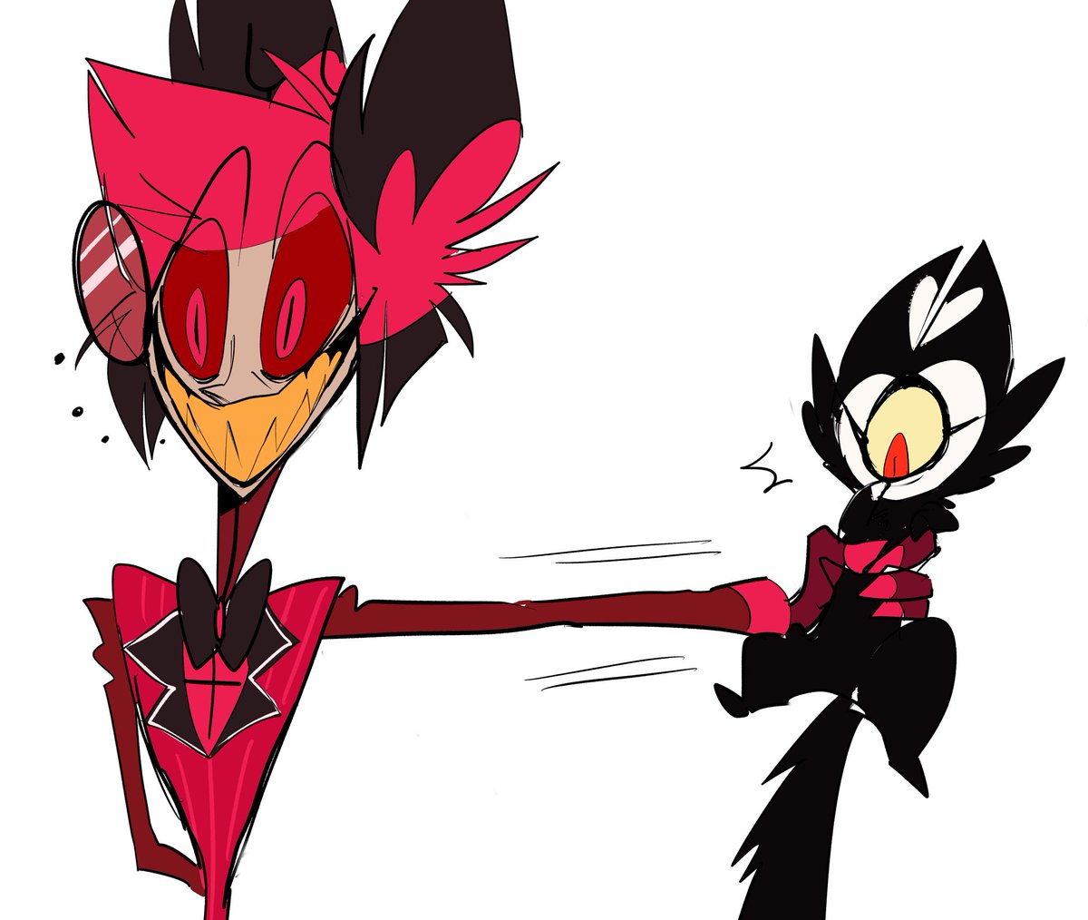 Alastorのネコ可愛がり🐱👋✨

 #HazbinHotel 
 #HazbinHotelFanart 