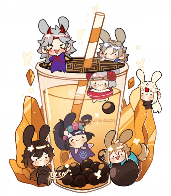 Geo Bunny Boba Tea 