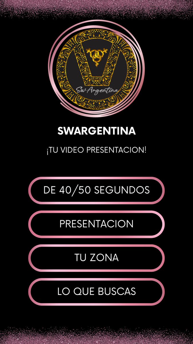 #Swingers se copan con esta consigna❓
Envianos x Privado un video de Max 40/50Seg Presentandote vos y tu Pareja, diciendo de que zona son, y que buscarian en #SwArgentina (Intercambios, singles, etc)
Dale sumante con tu presentacion y la de tu pareja!