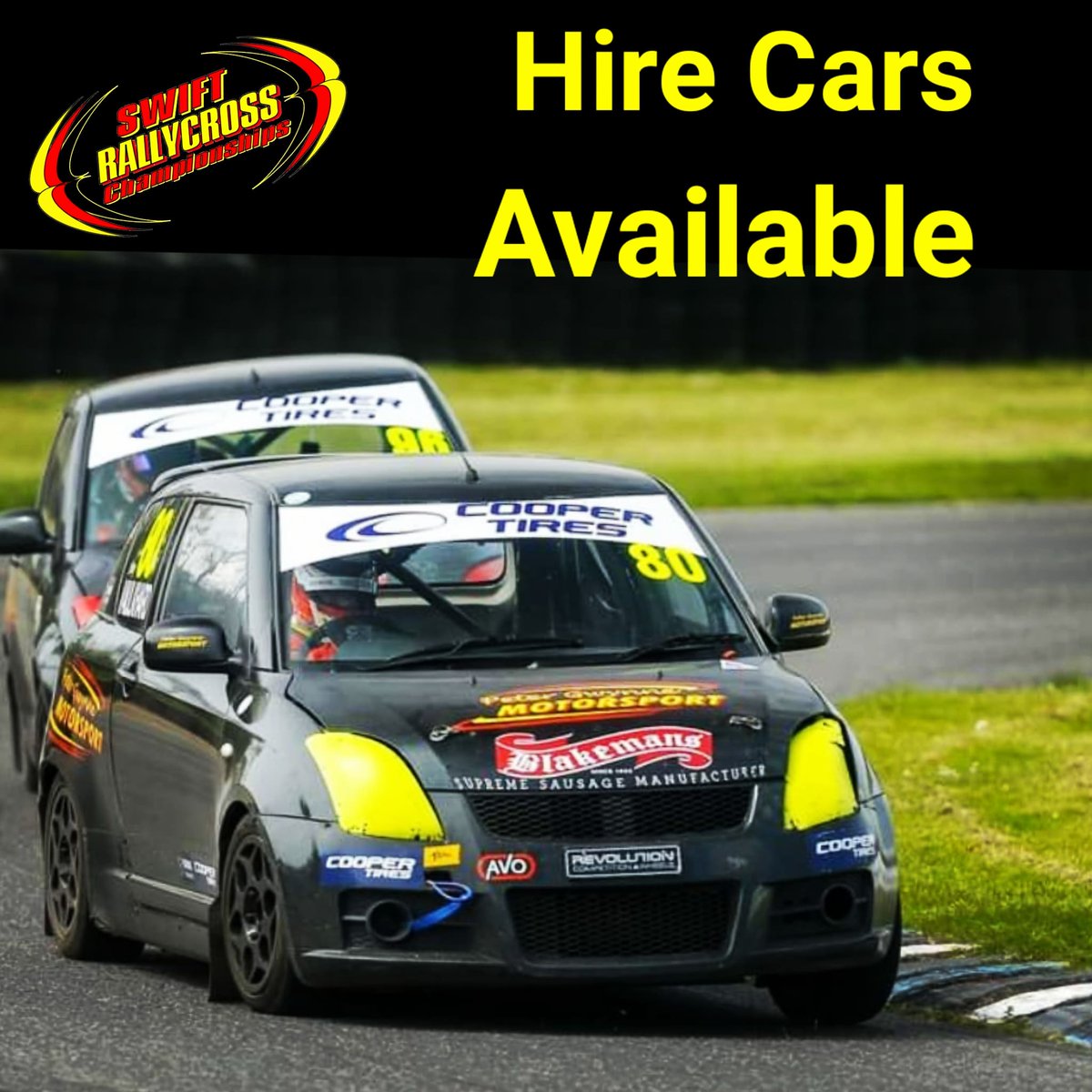 Next stop it's Pembrey Circuit
27th &amp; 28th August for 5 Nations British Rallycross double header weekend.

Come and join us in Wales.  🏴󠁧󠁢󠁷󠁬󠁳󠁿

Adult or Junior Swift available.  DM or email info@swiftrallycross.com for more details. 

#rallycross #wales #hirecars #rally #racing