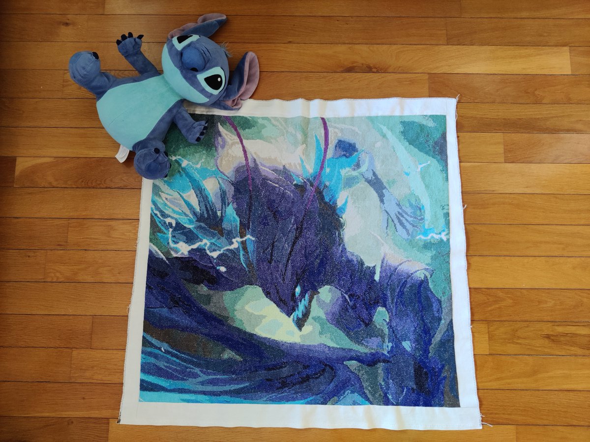 talesofsylvanis's tweet photo. Proud to announce we have finished the BIGGEST League of Legends cross stitch project ever made

May 22 2021 - August 17 2022
• 453 days
• 160 000 stitches (400x400)
• 51 colors https://t.co/XD3KEjWcs7