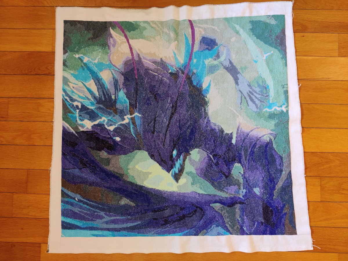 talesofsylvanis's tweet photo. Proud to announce we have finished the BIGGEST League of Legends cross stitch project ever made

May 22 2021 - August 17 2022
• 453 days
• 160 000 stitches (400x400)
• 51 colors https://t.co/XD3KEjWcs7