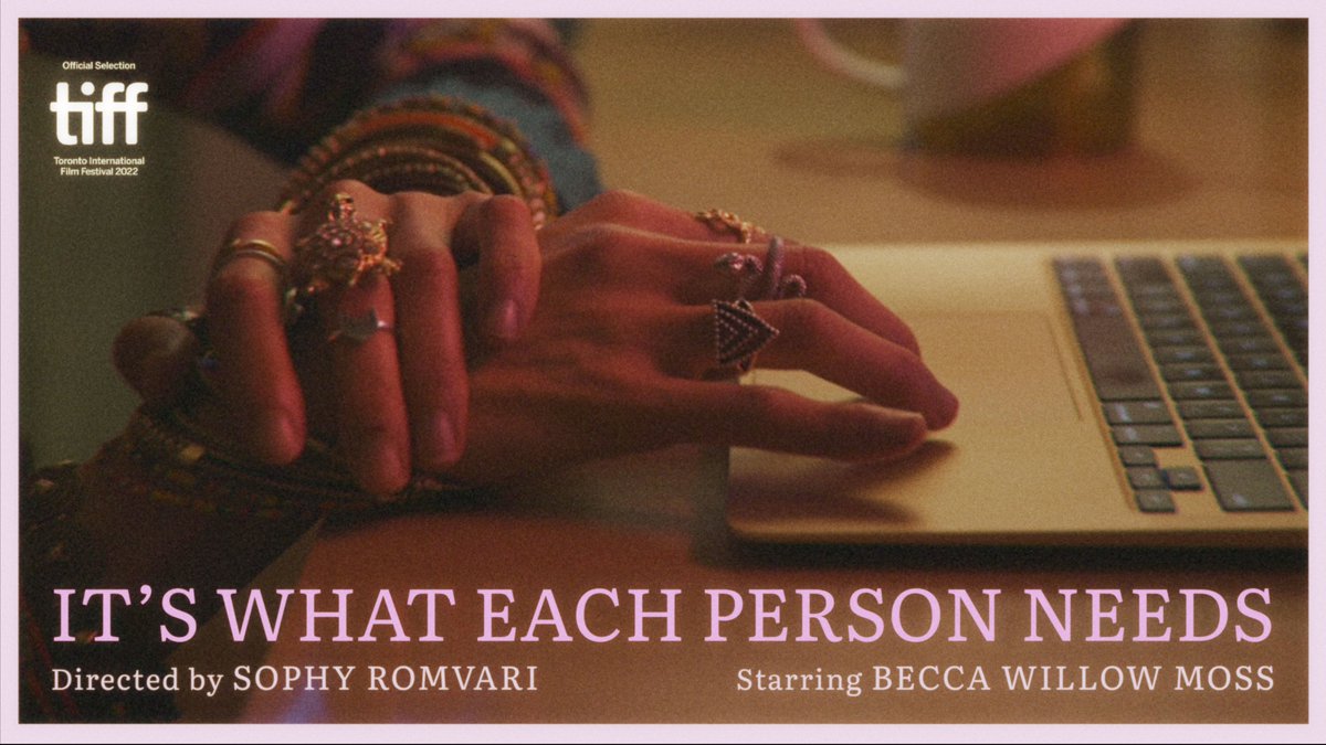 Beyond grateful to share that my latest short will premiere at TIFF! I was very lucky to work with a small crew of wonderful people on this film, and to expand my lonely girl on a laptop cinematic universe. 💻🤳💖