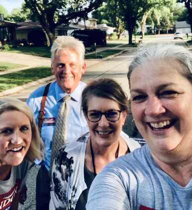 PatCondon_LCOA's tweet photo. Canvassing selfie from northeast Lincoln last night! #LeadingWithExperience https://t.co/s3I3bz9Zc7