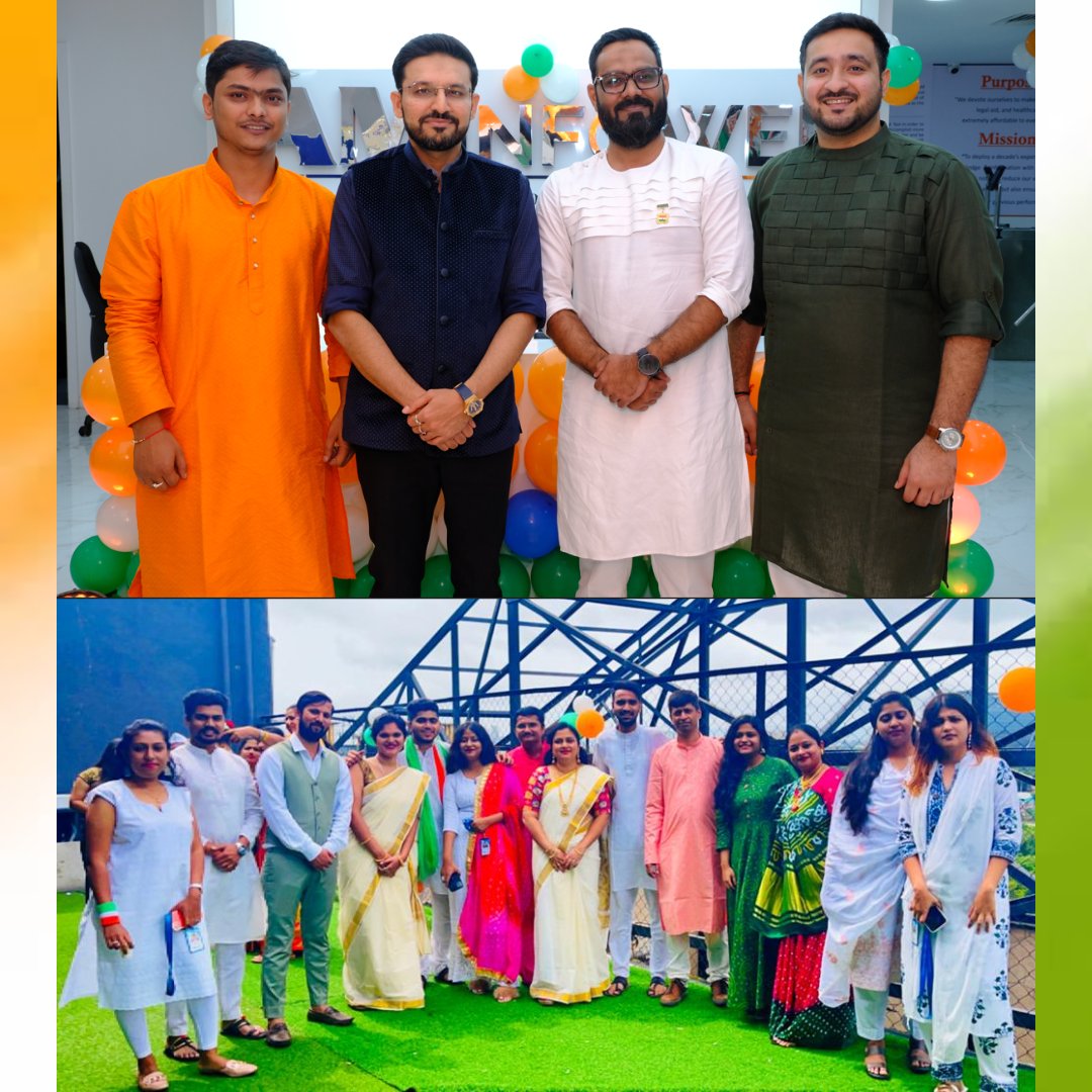 AMInfoweb's tweet photo. We at AM Infoweb celebrated Azadi Ka Amrit Mahotsav with decorations and ethnic wear showcasing the colors of Tiranga.😍
May the glory of independence be with us forever!
JAI HIND!🇮🇳

#azadikaamritmahotsav #harghartiranga #ethnicwear  #independenceday #celebration #AMinfoweb✨ https://t.co/SKfPN9CoKV