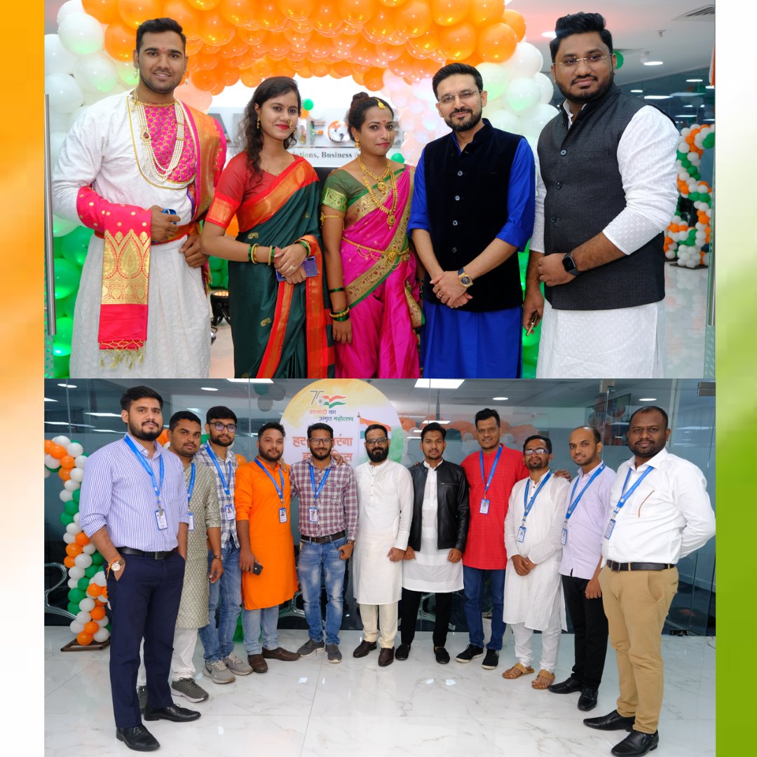 AMInfoweb's tweet photo. We at AM Infoweb celebrated Azadi Ka Amrit Mahotsav with decorations and ethnic wear showcasing the colors of Tiranga.😍
May the glory of independence be with us forever!
JAI HIND!🇮🇳

#azadikaamritmahotsav #harghartiranga #ethnicwear  #independenceday #celebration #AMinfoweb✨ https://t.co/SKfPN9CoKV