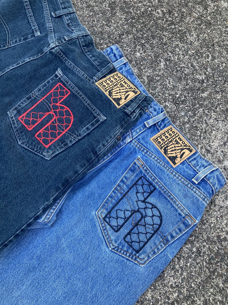hellworldinc's tweet photo. JEANS UP ON THE SITE NOW https://t.co/42zU5A8oIK https://t.co/ZpAPOKjH7p