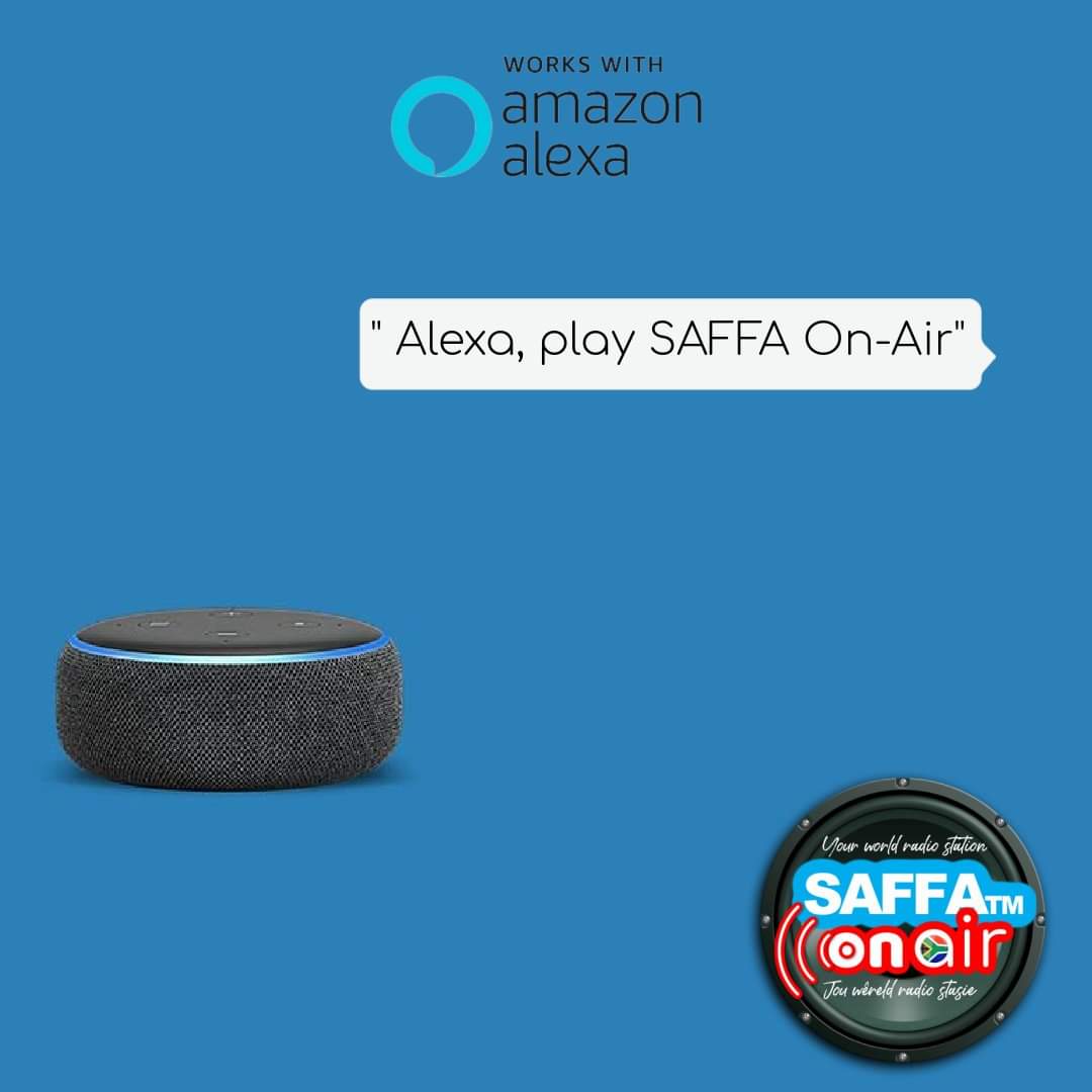 TheSaffaApp's tweet photo. #DidYouKnow @SAFFAOnAirRadio is on #AmazonAlexa https://t.co/hBRlNFkTJJ