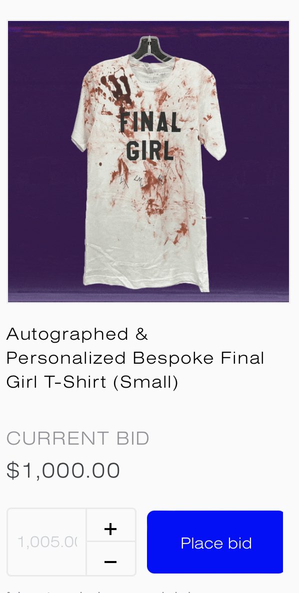 AkatoshDS's tweet photo. @CHVRCHES @AbortionFunds Shirt is already $1000!!! https://t.co/hiK0grQIhF
