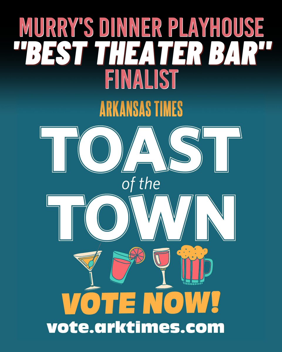 Murry's is an Arkansas Times Toast of the Town finalist for BEST THEATER BAR! We would certainly appreciate your vote. Voting ends August 28. Visit vote.arktimes.com/bars.